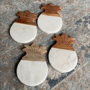 Anthropologie Pineapple Coasters